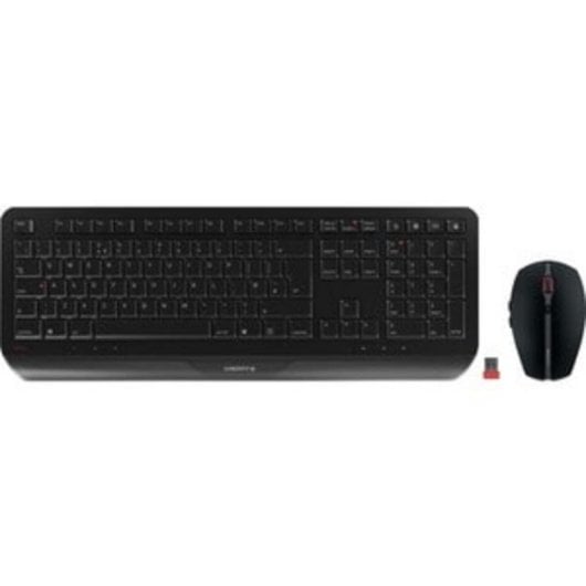 Teclado Cherry Gentix Desktop inalámbrico completo con ratón y descanso de muñecas