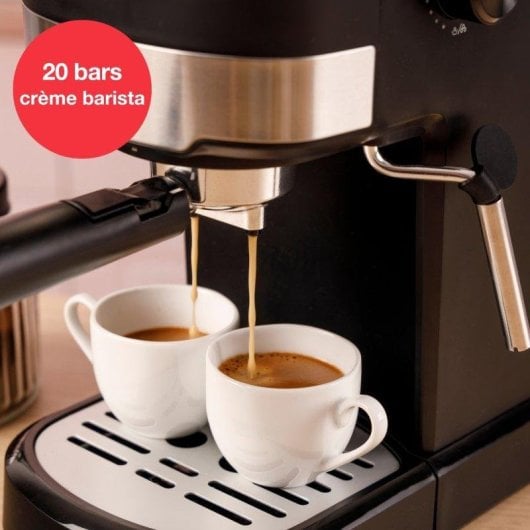Cafetera Espresso Solac Taste Slim Basic 1,2 L 20 Bares con vaporizador orientable