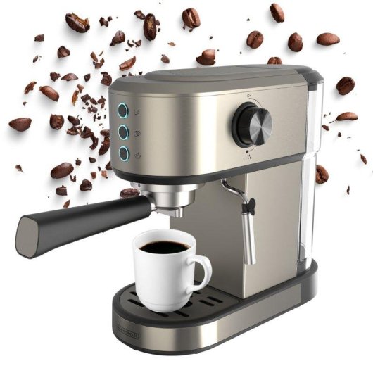 Cafetera Espresso Black & Decker BXCO1350E 1L 20 Bares con vaporizador orientable
