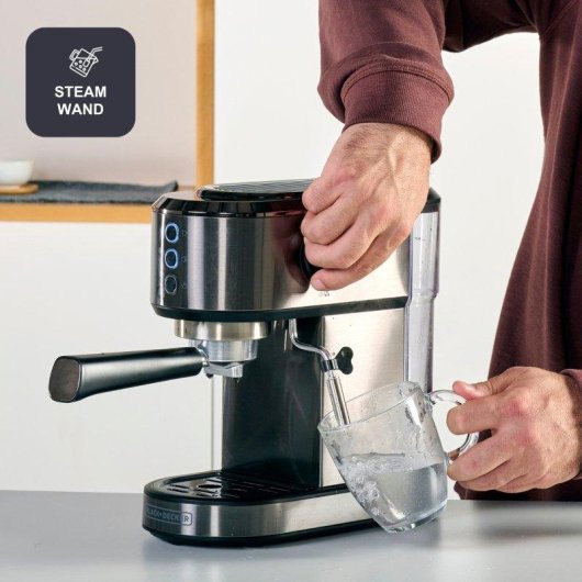 Cafetera Espresso Black & Decker BXCO1350E 1L 20 Bares con vaporizador orientable