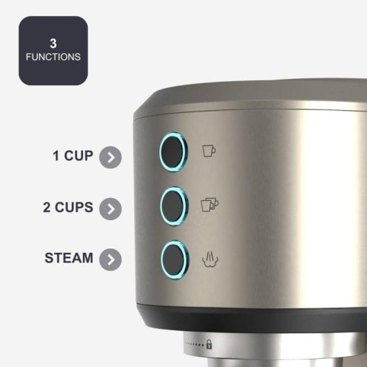 Cafetera Espresso Black & Decker BXCO1350E 1L 20 Bares con vaporizador orientable