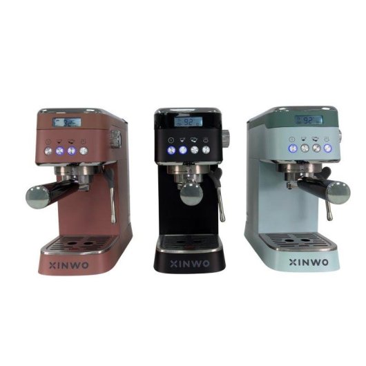 Cafetera espresso Xinwo Hanoi 1,2L 20 bares 1350W con espumador de leche y vaporizador integrado, diseño compacto