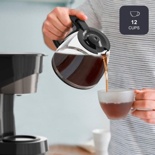 Cafetera de Goteo Black & Decker BXCO1001E 1,5 L 12 Tazas Sistema antigoteo