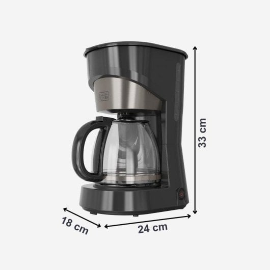Cafetera de Goteo Black & Decker BXCO1001E 1,5 L 12 Tazas Sistema antigoteo
