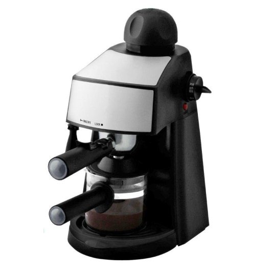 Cafetera Espresso Klack 800 W 3,5 Bares con espumador de leche 4 tazas