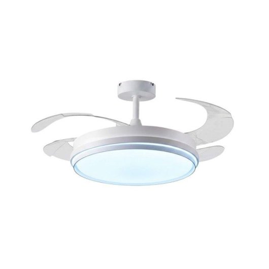 Ventilador de techo Homcom Kioto 72W aspas retráctiles Ø108 cm