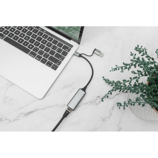 Gigabit Ethernet Adapter USB-C 2.5G Digitus DN-3028 USB A RJ-45
