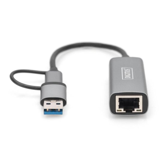 Gigabit Ethernet Adapter USB-C 2.5G Digitus DN-3028 USB A RJ-45