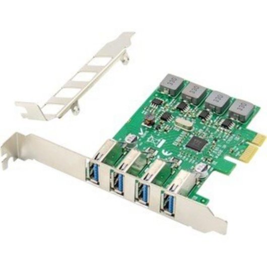 Tarjeta de expansión USB 3.0 Digitus 4 puertos PCIe Perfil bajo