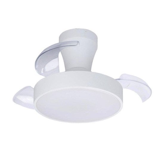Ventoinha de Teto com Luz Klack XS 30W 55cm 6 Velocidades Silenciosa Pás Retráteis Comando