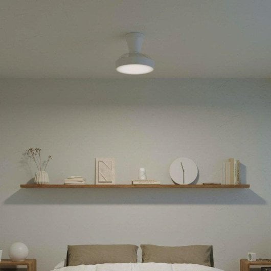 Ventoinha de Teto com Luz Klack XS 30W 55cm 6 Velocidades Silenciosa Pás Retráteis Comando