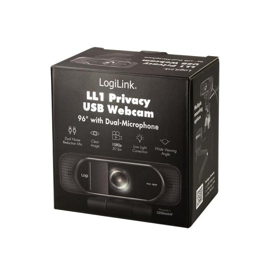 Câmara web LogiLink UA0381 Full HD 1080p 30 fps