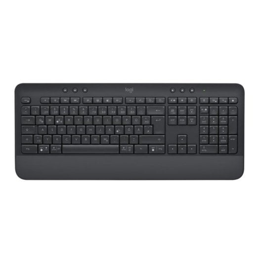 Tastatur Logitech Signature K650 Membran kabellos Bluetooth mit Handballenauflage und Multimediatasten