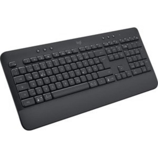 Tastatur Logitech Signature K650 Membran kabellos Bluetooth mit Handballenauflage und Multimediatasten