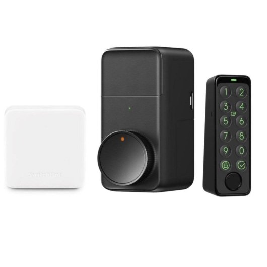 Pack 2 Cerradura Intelligente y Hub SwitchBot Lock Pro +  SwitchBot Keypad Touch + Hub SwitchBot Mini