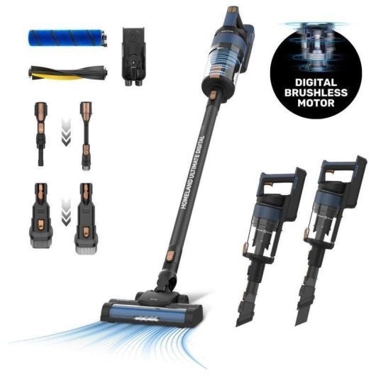 Aspiradora sin Cable Taurus Homeland Ultimate Digital 400W 55 min Triple Filtración LED