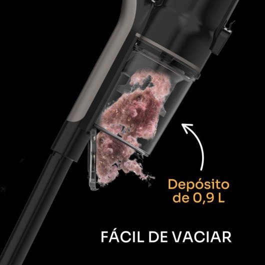 Aspirador Escoba Mellerware Cleany 600W con Cable Boquilla 2 en 1 0,9L