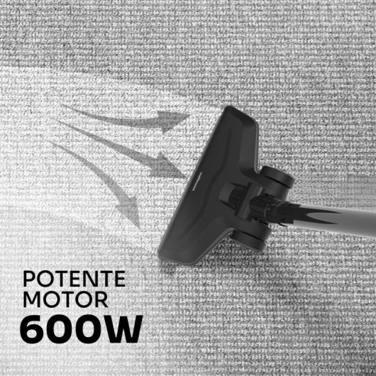 Aspirador Escoba Mellerware Cleany 600W con Cable Boquilla 2 en 1 0,9L