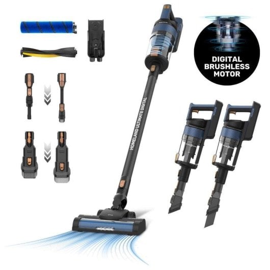 Aspiradora sin Cable Taurus Homeland Ultimate Digital 415W 55 min Triple Filtración LED