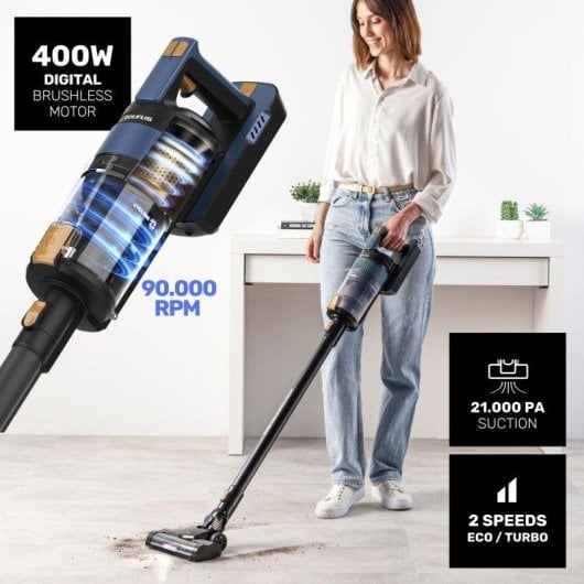 Aspiradora sin Cable Taurus Homeland Ultimate Digital 415W 55 min Triple Filtración LED