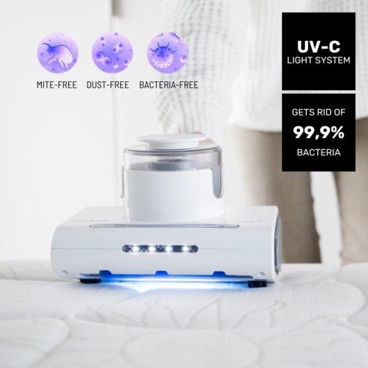 Aspirador de Tapicerías Taurus Textile Care 300W 10.000 Pa Luz UV-C Cepillo Silicona
