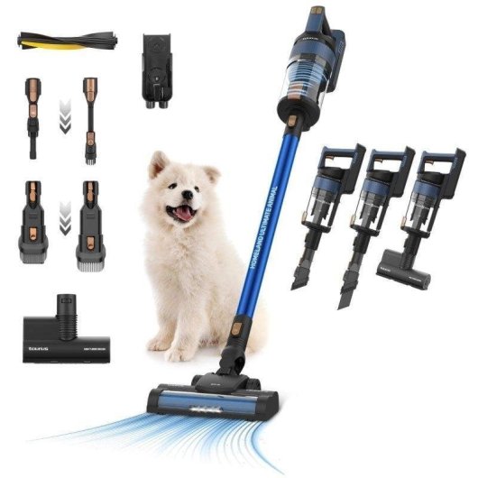 Aspiradora sin Cable Taurus Homeland Ultimate Animal 165W 70 min Mascotas Filtro HEPA LED