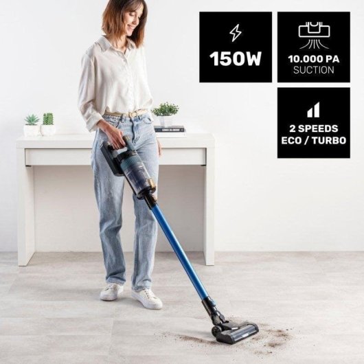 Aspiradora sin Cable Taurus Homeland Ultimate Animal 165W 70 min Mascotas Filtro HEPA LED