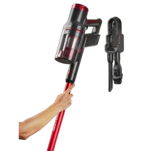 Akku Staubsauger ProfiCare PC-BS 3136 A 250W 35 Minuten Anthrazit Rot