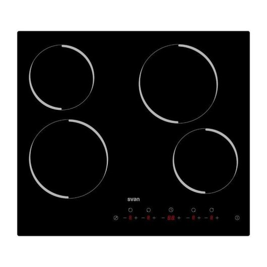 Placa Vitrocerámica Svan SV4601 6600W 4 Fuegos Negro 60 cm