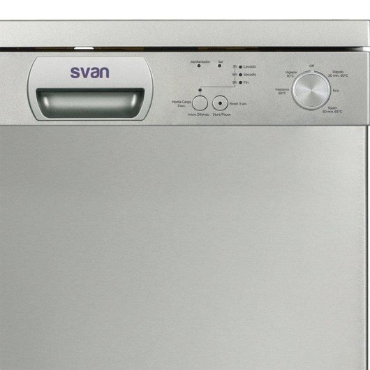 Lavavaisselle Svan SJ12600EX 12 Couverts Classe E Inox Séchage Super Active