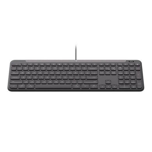 Teclado Logitech Signature Slim K620 com fio completo switch tesoura USB-C grafite