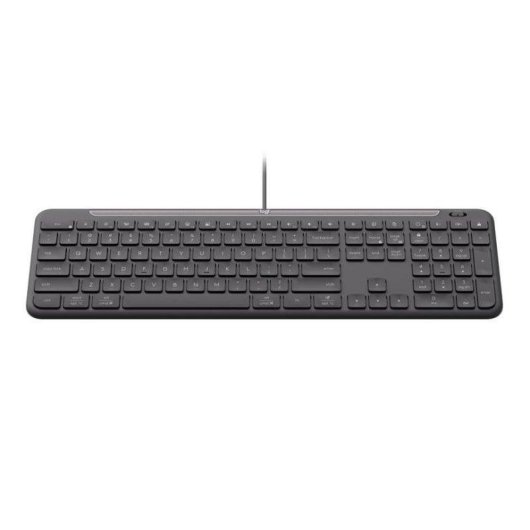 Teclado Logitech Signature Slim K620 com fio completo switch tesoura USB-C grafite