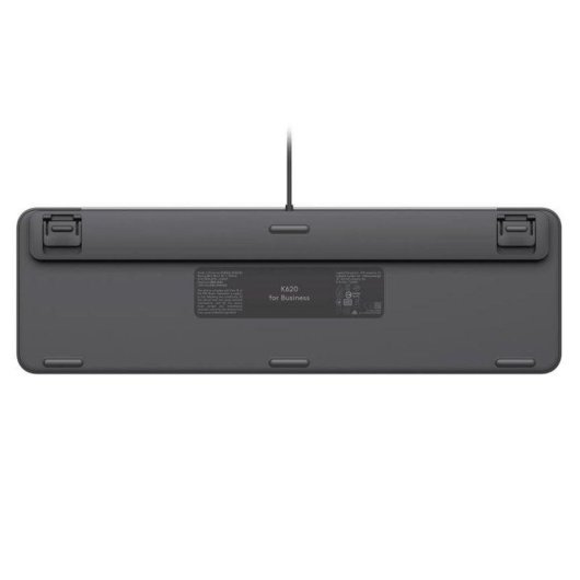 Teclado Logitech Signature Slim K620 com fio completo switch tesoura USB-C grafite