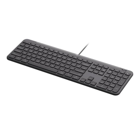 Teclado Logitech Signature Slim K620 com fio completo switch tesoura USB-C grafite