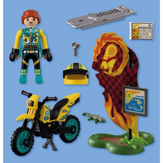 PLAYMOBIL Figur Moto Geländewagen Multifarben 72065