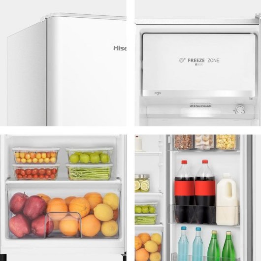 Frigorífico Una Puerta Hisense RR220D4BWE Defrost 126.5cm 165L E Blanco