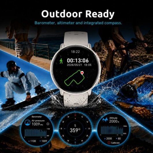 Nilait Watch Nova Pro Smartwatch AMOLED 1.43" GPS Integrado IA Llamadas Bluetooth IP68 (Blanco)