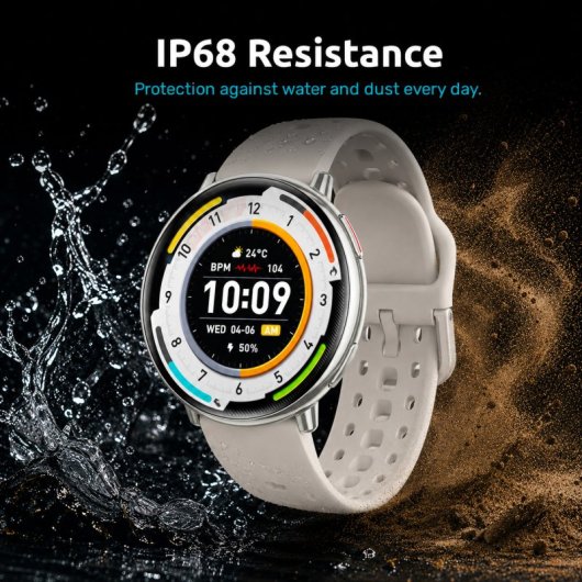 Nilait Watch Nova Pro Smartwatch AMOLED 1.43" GPS Integrado IA Llamadas Bluetooth IP68 (Blanco)