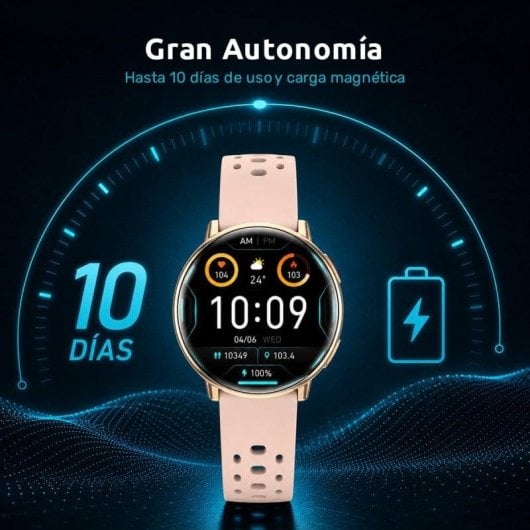 Nilait Watch Nova PRO Reloj smartwatch AMOLED con GPS (Rosa)