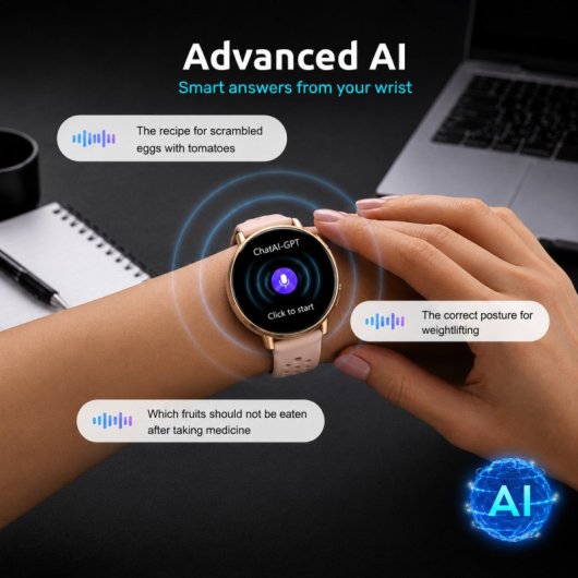 Nilait Watch Nova Pro Smartwatch AMOLED 1.43" GPS Integrado IA Llamadas Bluetooth IP68 (Rosa)
