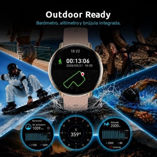 Nilait Watch Nova PRO Reloj smartwatch AMOLED con GPS (Rosa)
