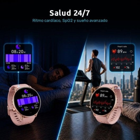 Nilait Watch Nova PRO Reloj smartwatch AMOLED con GPS (Rosa)