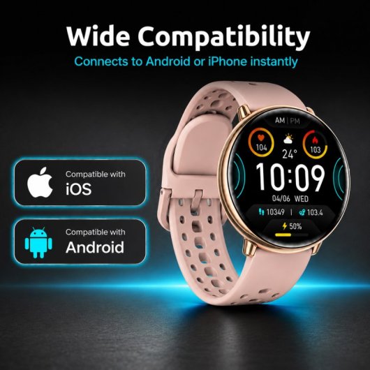 Nilait Watch Nova Pro Smartwatch AMOLED 1.43" GPS Integrado IA Llamadas Bluetooth IP68 (Rosa)