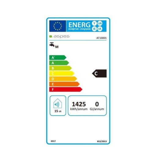 Termo eléctrico Aspes 100L 1500W vertical blanco con termostato regulable