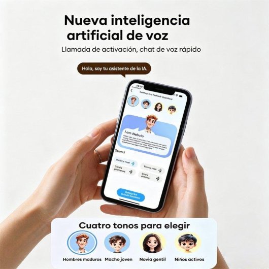 Auriculares Paxa Vogbuds 5 Pro Ai inalámbricos Bluetooth con Cancelación de Ruido, Asistente AI y diseño ergonómico negr