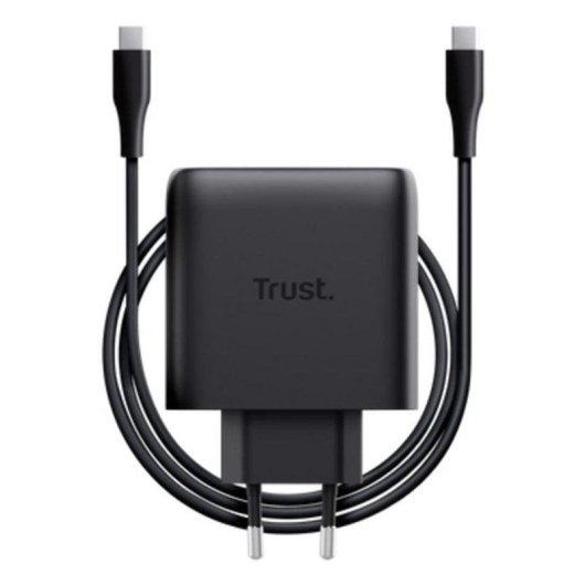 Cargador Trust Maxo 65W GaN 2 puertos USB-C compacto