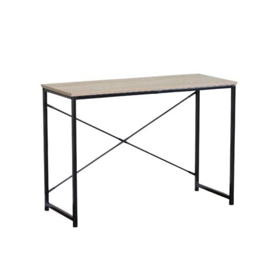 Escritorio Basik Line Siena Estructura Metálica Negro/natural 70x100x40 cm