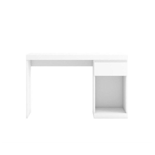 Mesa de escritorio Fabrikit Boro 1 cajón blanco mate 120x50x75,5 cm
