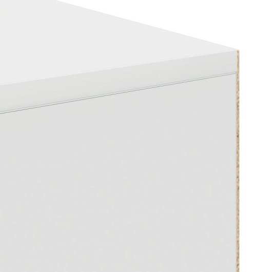 Escritorio vidaXL Burdeos Blanco 73,5x102x50 cm con 2 compartimentos abiertos