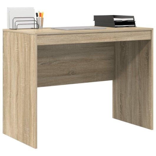 Bureau Nantes 1 Compartiment Chêne 76x100x50 cm vidaXL